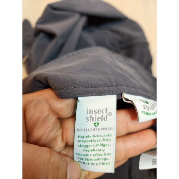 ExOfficio Insect Shield Zip Off Hiking Pants Women’s 8 Gray Convertible Outdoor‎ - Picture 9 of 10